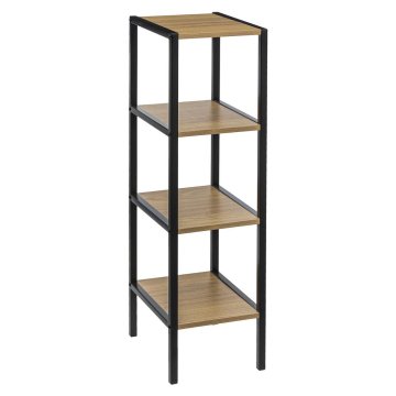 Northix Odlagalni regal s 4 policami - 22 x 28 x 80 cm
