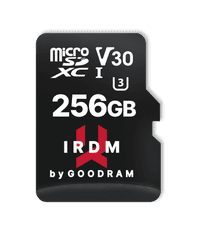 GoodRam Iridium microSD pomnilniška kartica, 256 GB, 4K + adapter