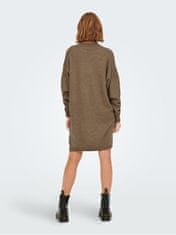 ONLY Ženska obleka ONLSILLY Relaxed Fit 15273713 Brown Lentil Melange (Velikost XS)