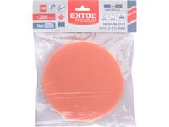 Extol Premium Polirni disk pena, T40, oranžna, průměr200x30mm, ježevi trakovi průměr180mm