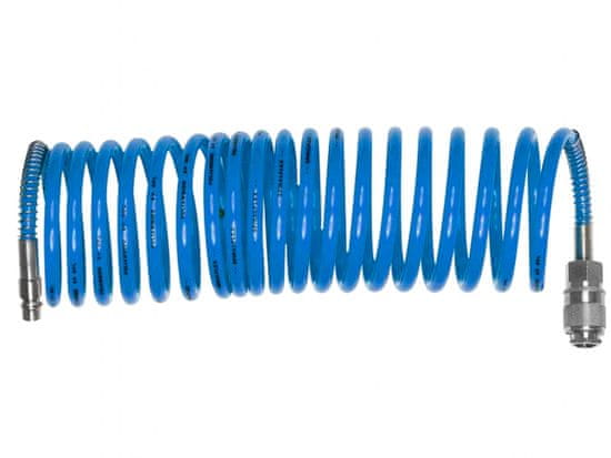 Extol Craft Zračna cev spirala s hitrimi spojkami, 1/4", notranji průměr6mm, L 10m