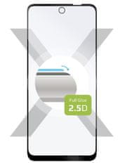 FIXED Zaščitno kaljeno steklo Full-Cover za Motorola Moto E22s, lepljenje čez celoten zaslon, FIXGFA-1023-BK črn
