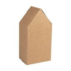 Rayher.	 Škatle iz kartona, Hiške, kraft, 10x7.5x20cm, set 3