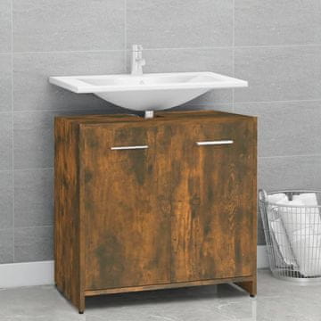 Vidaxl vidaXL Kopalniška omarica dimljen hrast 60x33x60 cm