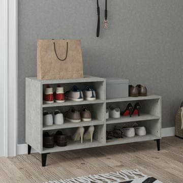 Vidaxl vidaXL Omarica za čevlje betonsko siva 102x36x60 cm