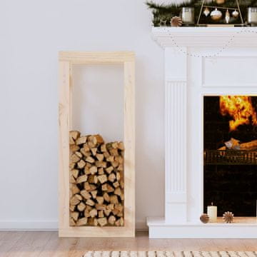 Vidaxl vidaXL Stojalo za drva 41x25x100 cm masivni borov les