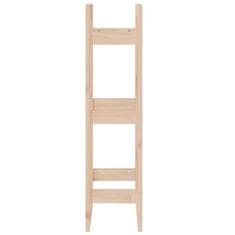 Vidaxl Stojalo za drva 41x25x100 cm trdna borovina