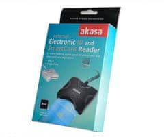 Akasa Zunanji čitalnik pametnih kartic - črn