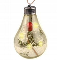 TIMMLUX LED božična dekoracija v obliki žarnice 7 x 7 x 11cm 2700K