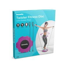 bewello Twister fitnes pripomoček z gumijasto vrvico 29 cm