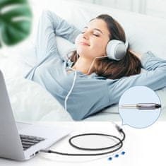 Ugreen Podaljševalni kabelski adapter za slušalke mini jack 3,5 mm 0,5 m modre barve