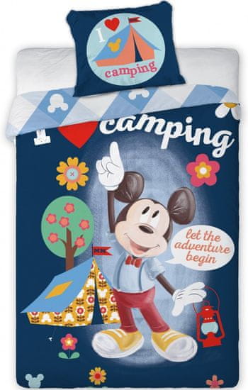 Disney KOMPLET POSTELJNINE Mickey – Camping
