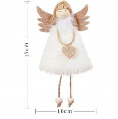 Korbi Božični Angel Bel 17cm Dekoracija Visenje