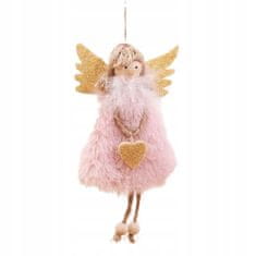Korbi Božični Rdeči Angel Okrasek - Viseči 17 cm