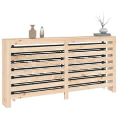 Vidaxl Pokrov za radiator 169x19x84 cm trdna borovina