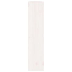 Vidaxl Pokrov za radiator bela 169x19x84 cm trdna borovina