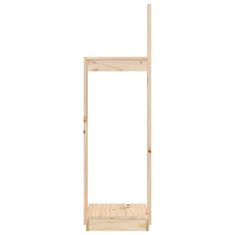 Vidaxl Držalo za polena 33,5x30x110 cm trdna borovina