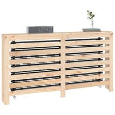 Vidaxl Pokrov za radiator 153x19x84 cm trdna borovina