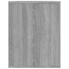 Vidaxl Regal za čevlje siva sonoma 75x35x45 cm inženirski les