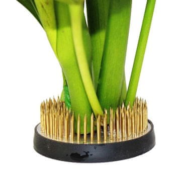 Northix Okroglo držalo za rože z gumijastim podstavkom - Flower Decor - Black