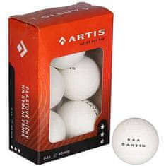 Artis 3 zvezdne kroglice za namizni tenis bela embalaža: 6 kom