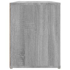 Vidaxl Regal za čevlje siva sonoma 100x35x45 cm inženirski les
