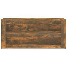 Vidaxl Regal za čevlje dimljen hrast 100x35x45 cm inženirski les