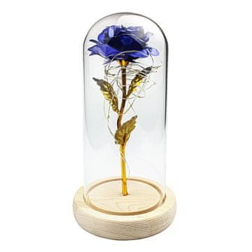 Northix Infinity Rose z lučkami na vrvici - modra