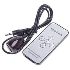 Northix HDMI stikalo, 5x vhod, 1x izhod 