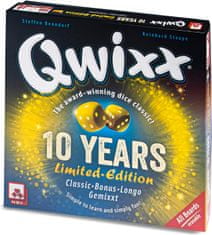 NSV družabna igra s kockami Qwixx 10 Years Anniversary Limited Edition angleška izdaja