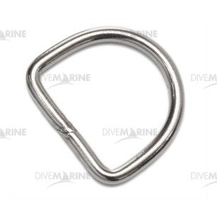 DIVEMARINE D-obroč iz nerjavečega jekla 40x35 mm, d. 5,5 mm