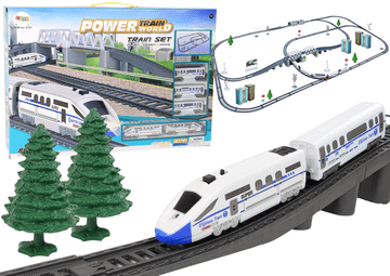 RAMIZ Železniški komplet z baterijskim vlakom – 86 delov, 914 cm tirov • Veliko mesto za majhne inženirje