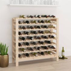 Greatstore Stojalo za vino 109,5x30x107,5 cm trdna borovina