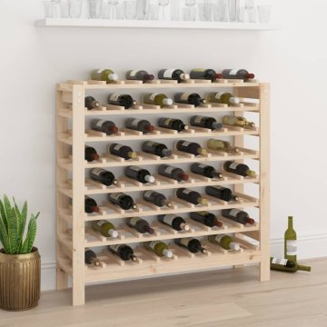 Vidaxl Stojalo za vino 109,5x30x107,5 cm trdna borovina