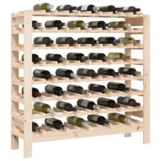 Vidaxl Stojalo za vino 109,5x30x107,5 cm trdna borovina