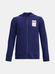 Under Armour Pulover UA Rival Terry FZ Hoodie-BLU XS