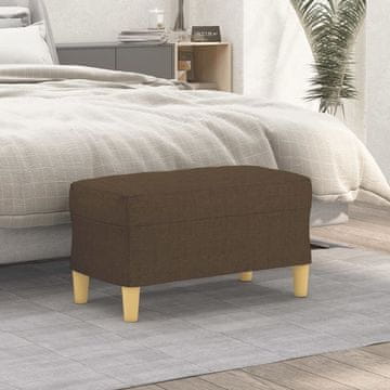 Vidaxl vidaXL Klop, rjava, 70x35x41 cm, oblazinjena s blagom
