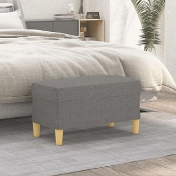 Vidaxl vidaXL Klop temno siva 70x35x41 cm oblazinjena s blagom