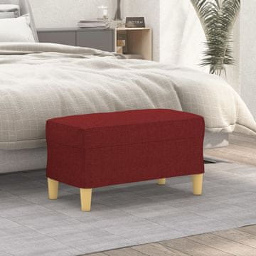 Vidaxl vidaXL Klop vinsko rdeča 70x35x41 cm oblazinjena s blagom