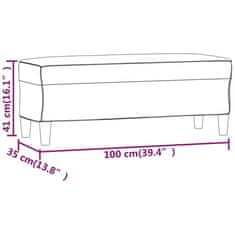 shumee Klop vinsko rdeča 100x35x41 cm umetno usnje