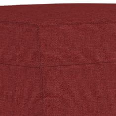 Vidaxl vidaXL Klop vinsko rdeča 100x35x41 cm oblazinjena s blagom