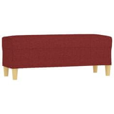 Vidaxl vidaXL Klop vinsko rdeča 100x35x41 cm oblazinjena s blagom