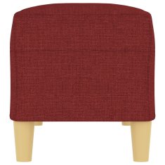 Vidaxl vidaXL Klop vinsko rdeča 100x35x41 cm oblazinjena s blagom