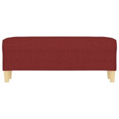 Vidaxl vidaXL Klop vinsko rdeča 100x35x41 cm oblazinjena s blagom