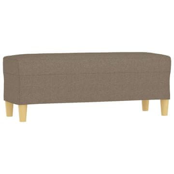 Vidaxl Klop taupe 100x35x41 cm blago