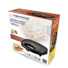 Esperanza 1000W toaster opekač za sendviče in tortilje