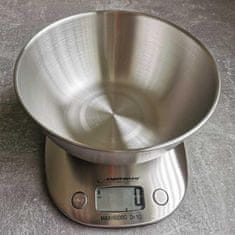 Esperanza Inox kuhinjska LCD tehtnica s skledo do 5kg