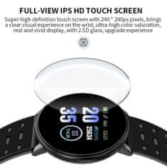 Verk LCD pametna ura silikonska zapestnica Android in iOS črna