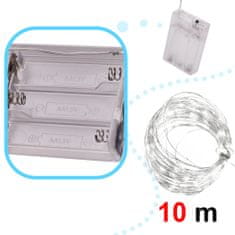 LED dekorativna žica 10 m 100LED hladno bela
