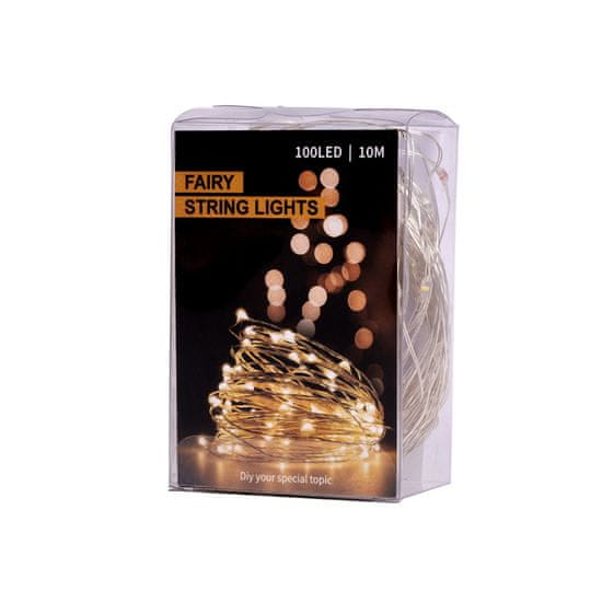 Ikonka Aga LED Dekorativna Žica 10m 100LED Hladno bela